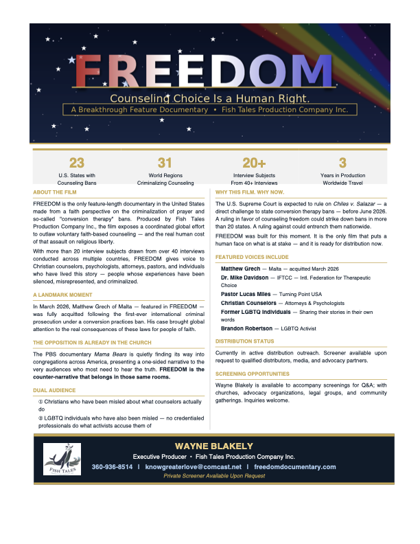 FREEDOM One-Sheet Preview